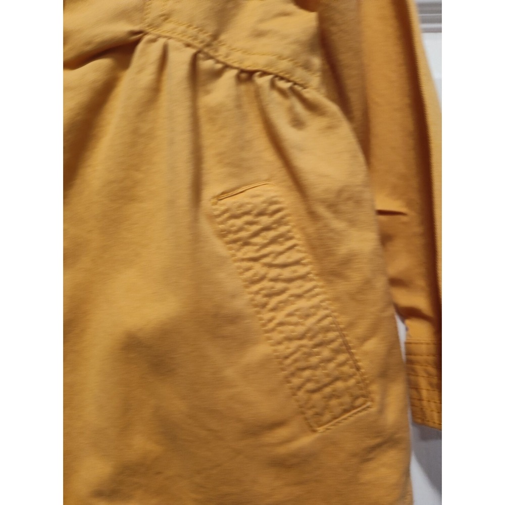 Rachel Zoe Baby Girls Mustard Yellow Hooded Trench Coat Infant‎ Size 18 months - Picture 3 of 9